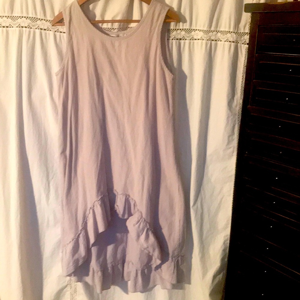 Pearl Gray Shift Dress